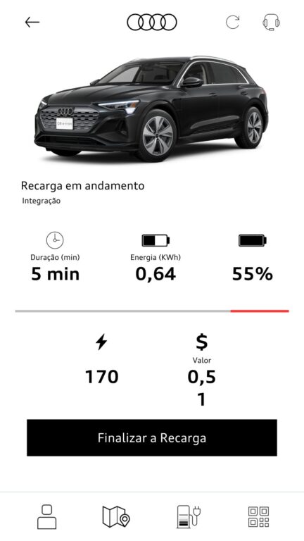 Audi lança aplicativo para facilitar a localização de eletropostos