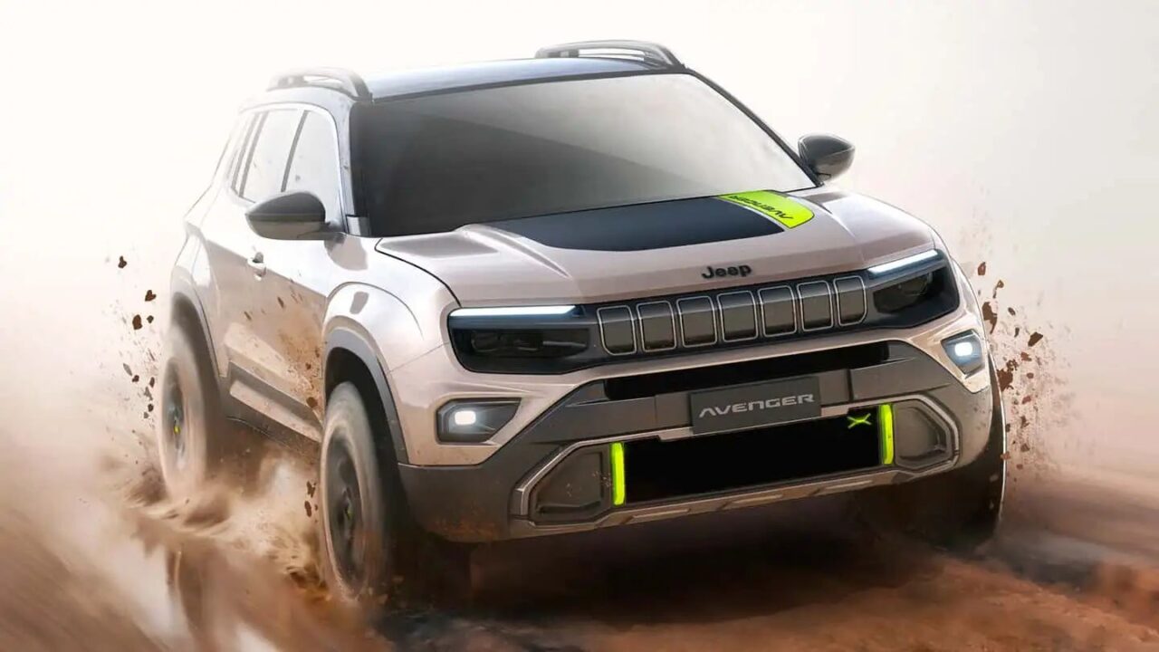 Jeep divulga futuro Avenger com tração híbrida "4xE"