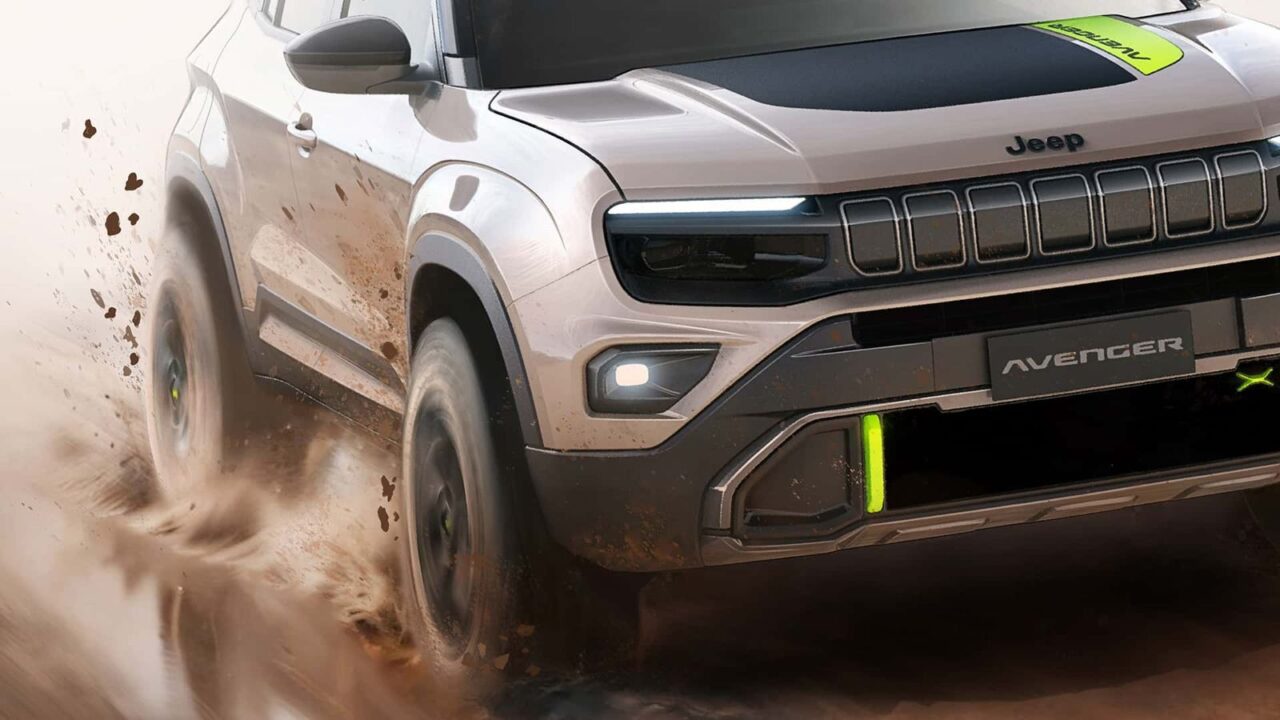 Jeep divulga futuro Avenger com tração híbrida "4xE"