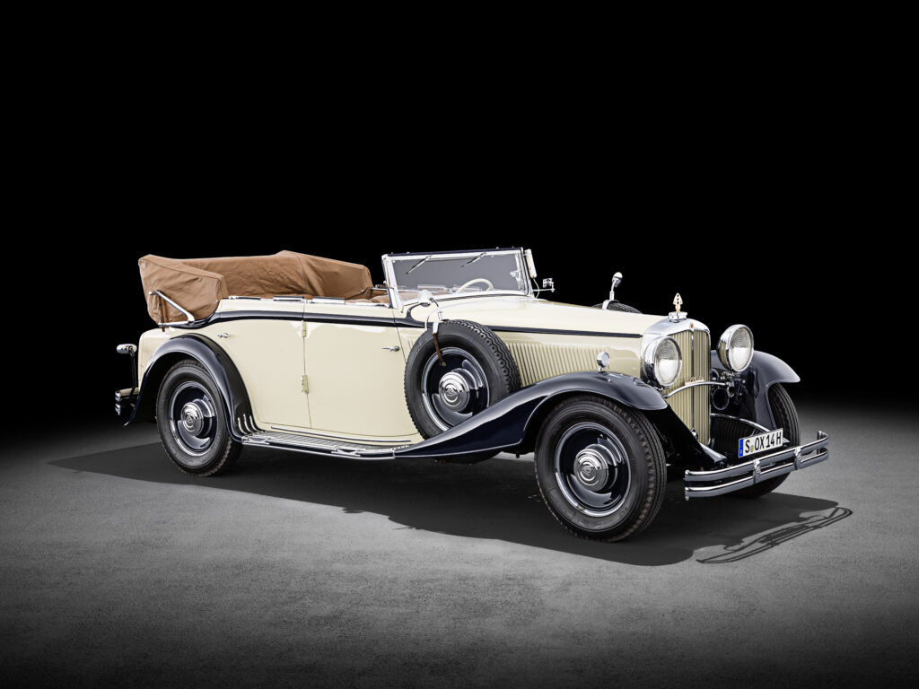 Maybach Zeppelin DS 8, 1932. Studioaufnahme von rechts vorn. (Fotosignatur der Mercedes-Benz Classic Archive: D150040) 