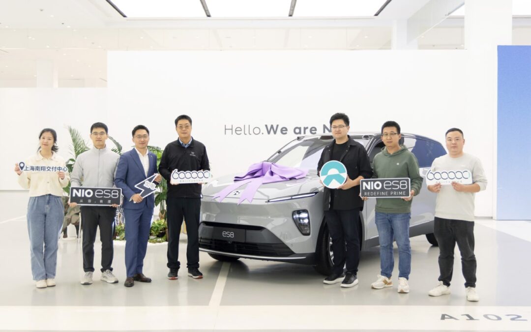 Nio alcança 600 mil carros vendidos em 6 anos na China