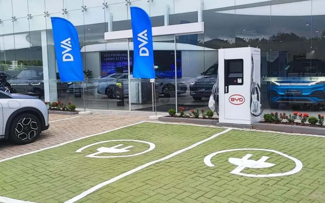 Rede de carregadores BYD ganha 450 pontos de carga EZVolt