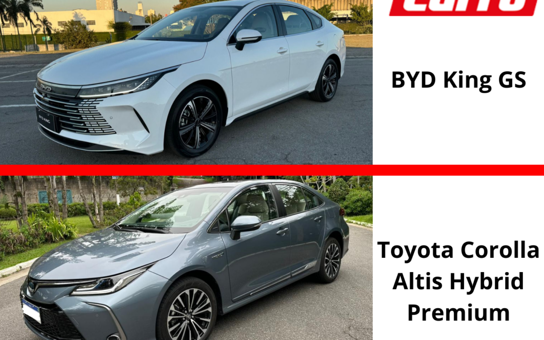 Custo-benefício ou tranquilidade? Comparativo entre Toyota Corolla Hybrid e BYD King