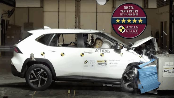 Toyota Yaris Cross ganha nota máxima em teste de colisão; lançamento no Brasil será em outubro
