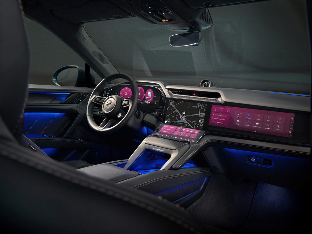Cayenne Elétrico revela o novo design interior da Porsche