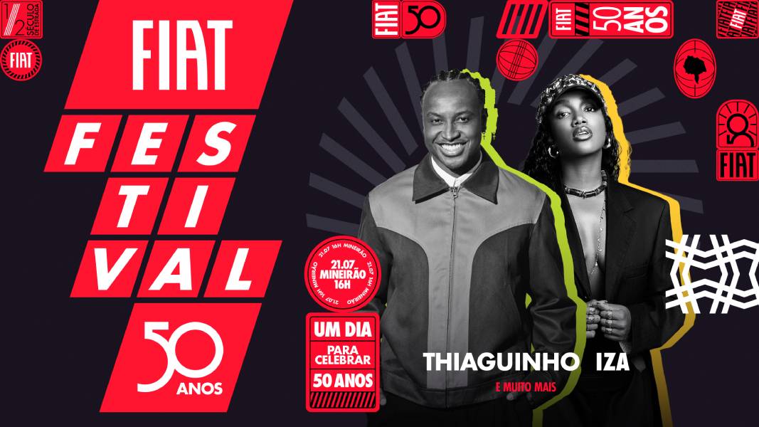 Fiat fará festival gratuito para celebrar seus 50 anos de Brasil