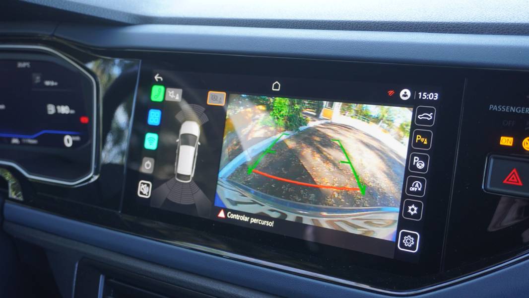 Câmera de ré do Volkswagen Nivus Highline Outfit