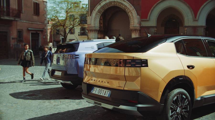 Novos Fiat Grizzly e Grizzly Fastback vistos de trás
