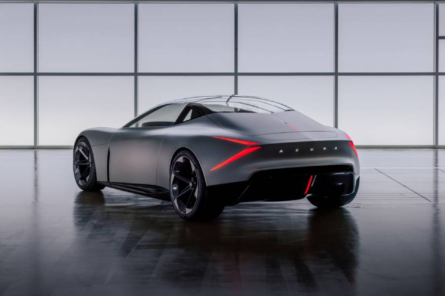 Acura Nexera Vision cinza visto de trás