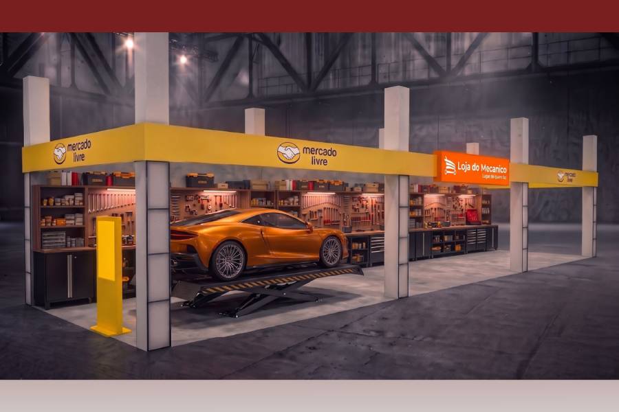 Estande da Loja do Mecânico e Mercado Livre no Festival Interlagos
