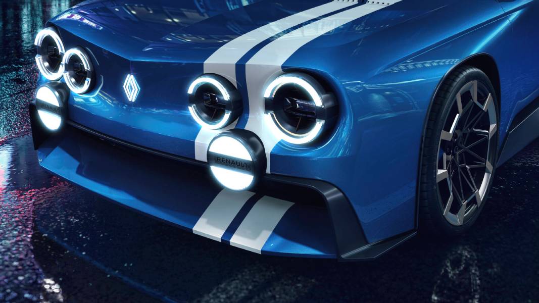 dianteira do conceito Renault 8 Gordini