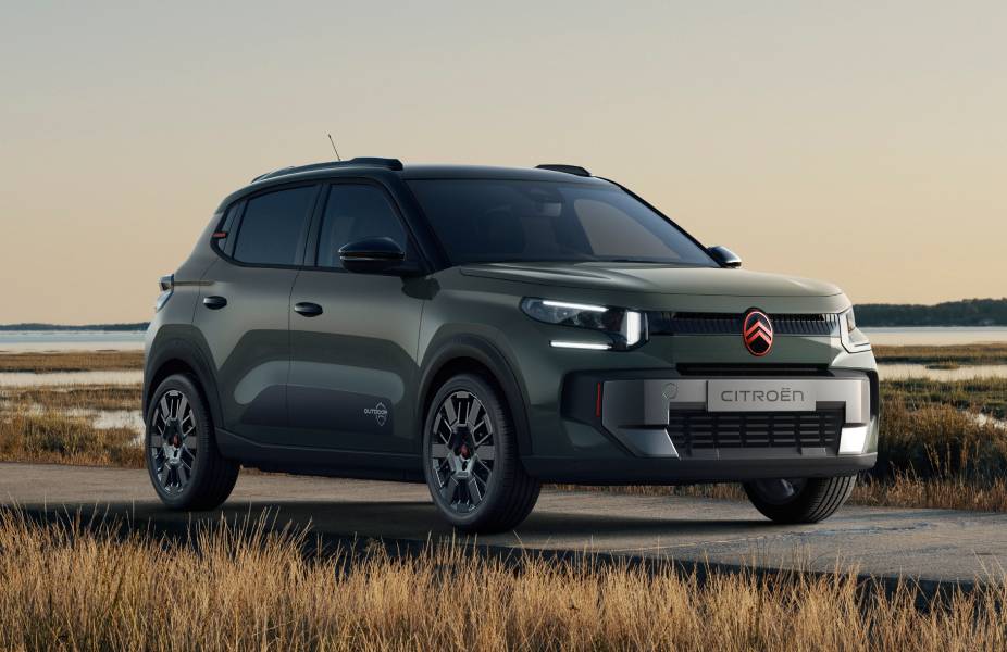 Citroën C3 Outdoor verde visto de frente