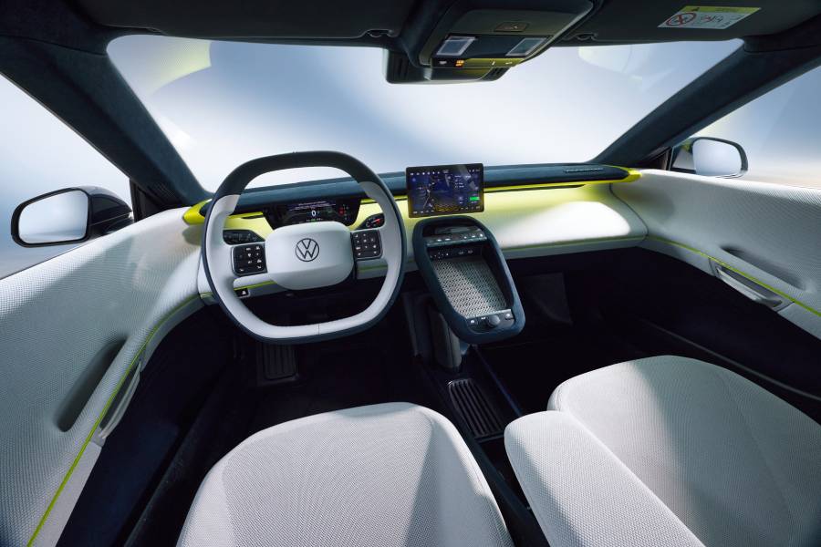 painel com telas ligadas do Volkswagen Mission Efficiency