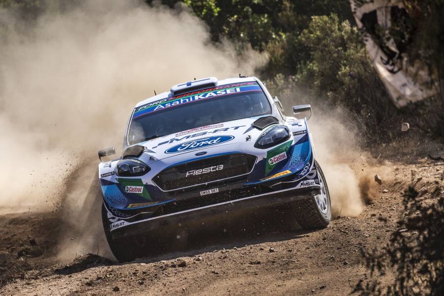 Ford Fiesta durante etapa do WRC