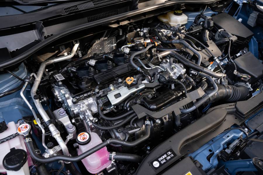 Motor do Toyota Corolla Cross híbrido dos Estados Unidos