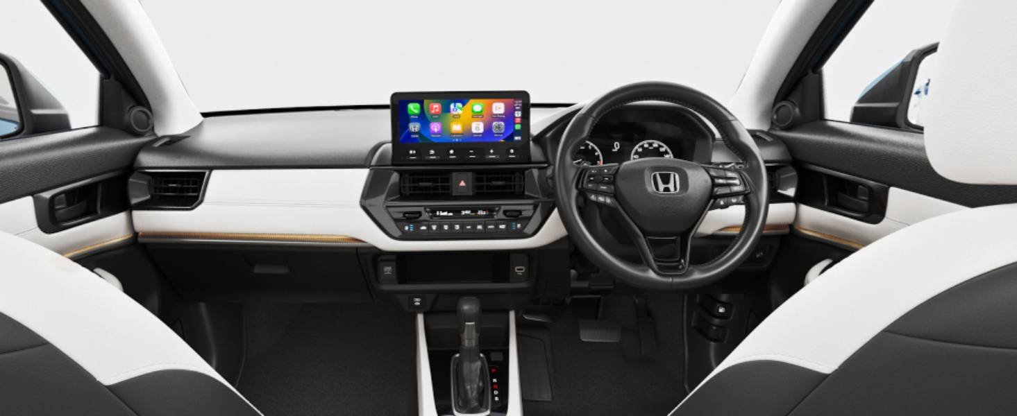 painel com telas ligadas do novo Honda WR-V (Elevate)