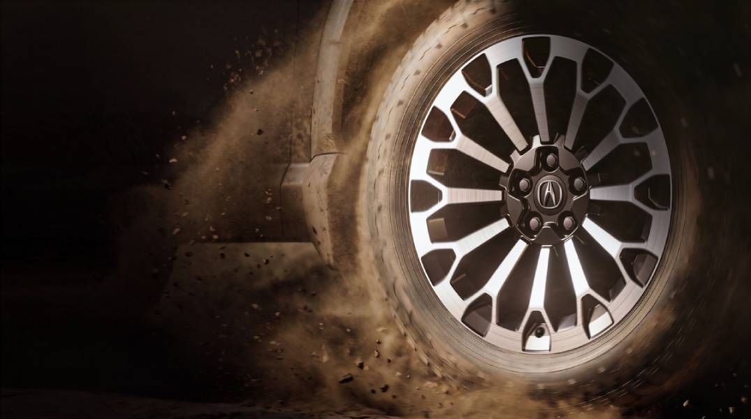 Roda do novo SUV aventureiro da Acura