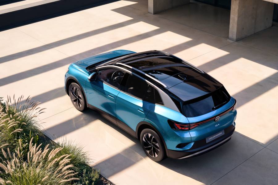 Volkswagen ID.4 Pro 2027 azul visto de cima